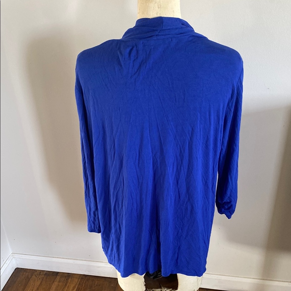 Apt. 9 Blue Open-Front Cardigan Sweater - Picture 4 of 6